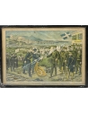 The Surrender of Thessaloniki to the Victorious Constantine in Topsis, Chromolithograph by S. Christidis
