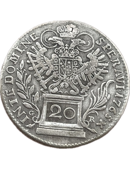 20 Kreuzers 1765 GR Francis I Autrian Empire