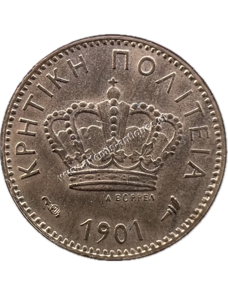 1 Lepto 1901 Prince George Cretan State