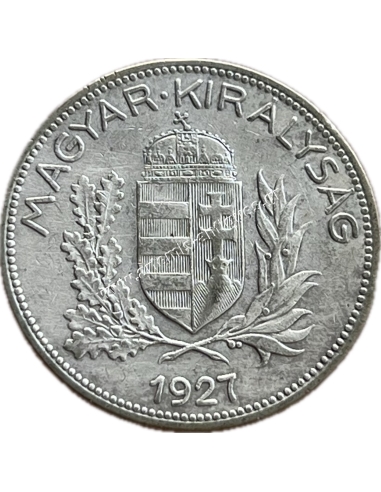 1 Pengo 1927 Miklos Horthy Ουγγαρία AU-UNC