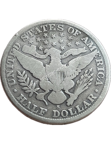 1/2 Dollar 1907 S Barber Half Dollar