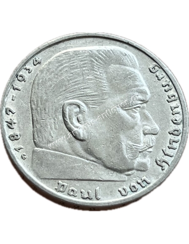 2 Marks 1937 G Paul von Hindenburg Γερμανία