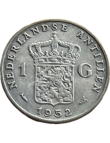 1 Gulden 1952 Juliana Ολλανδικές Αντίλλες