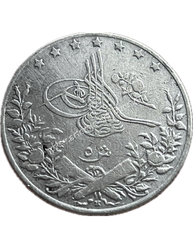 5 Qirsh 1293/1904 Abdul Hamid II Αίγυπτος