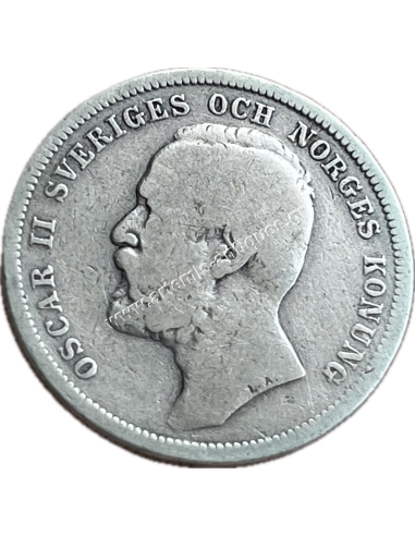 1 Krona 1897 Oscar II Sweden