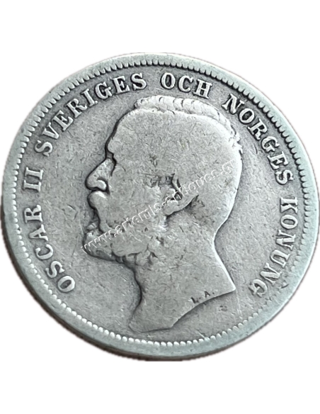 1 Krona 1897 Oscar II Sweden