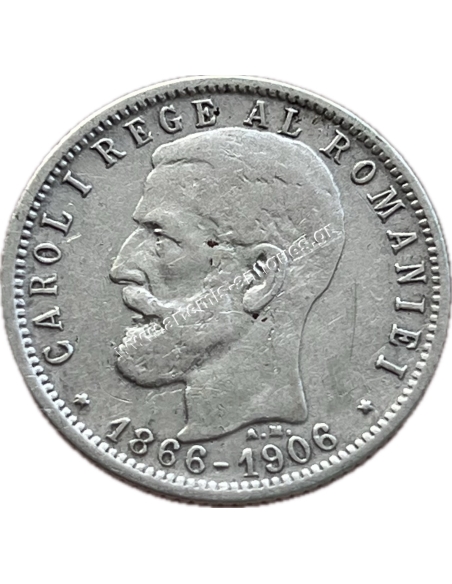 1 Leu 1906 no dot Carol I Ρουμανία