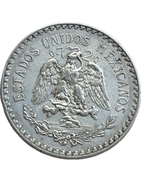 1 Peso 1933 "Fallen Date" Variety Μεξικό