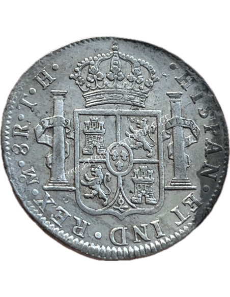 8 Reales 1807 TH Chales IV New Spain, Mexico
