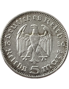 5 Marks 1936 J Paul von Hindenburg Γερμανία 2