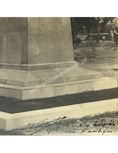 Ανδριάντας Κωνσταντίνου Κανάρη, Μιχάλης Τόμπρος, Υπογραφή και Περιγραφή 1925 2