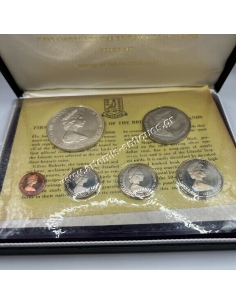 Πρώτη Επίσημη Κοπή Νομισμάτων Proof 1973 των Βρετανικών Παρθένων Νήσων 2