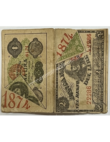 Almanacco per l'anno 1874 - 2 Lire Banca Nazionale d'Italia