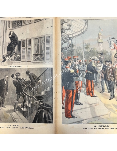 Assassination attempt on the King of Greece , Le Petit Journal, March 13, 1898