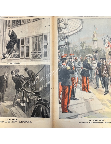 Assassination attempt on the King of Greece , Le Petit Journal, March 13, 1898