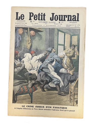 The heinous crime of a fanatic in Elassona, Le Petit Journal, November 17, 1912
