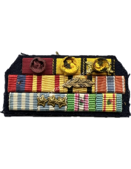 Greek Officer's Korean War Miniature Ribbon Bar