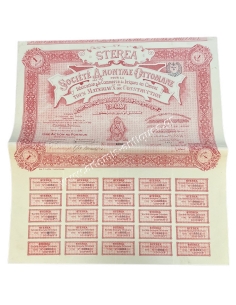 STEREA, Société Anonyme Ottomane, Τιτλος 1 Μετοχής 1913