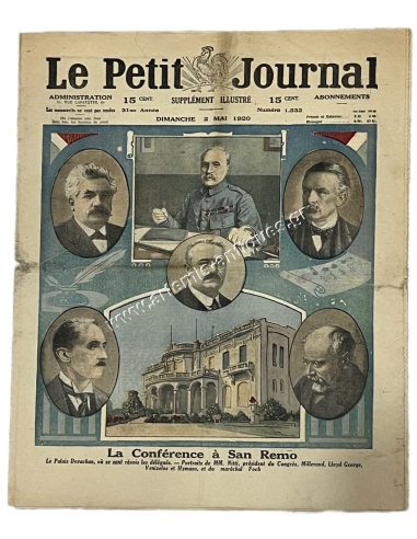 The Conference in Sanremo, Sunday May 2nd, 1920 Le Petit Journal