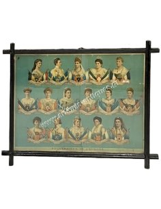 Souveraines de l' Europe, 19th century Chromolithography