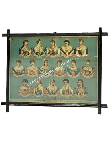 Souveraines de l' Europe, 19th century Chromolithography