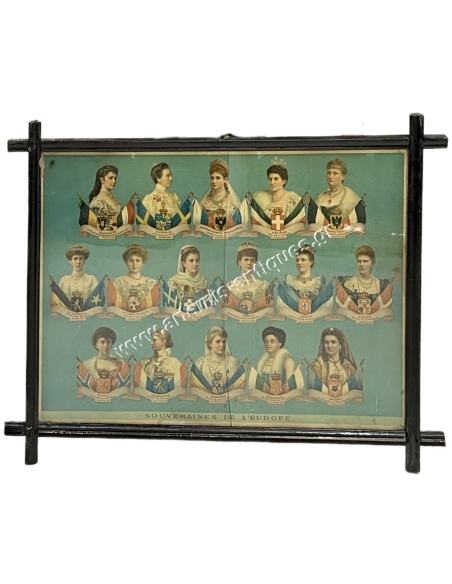 Souveraines de l' Europe, 19th century Chromolithography