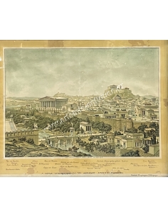 ATHENS IN THE TIME OF HADRIAN, Chromolithograph by Charles Haupt 2