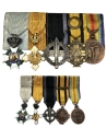 Greek Bars of 5 Medals and 5 Miniature Medals WW1