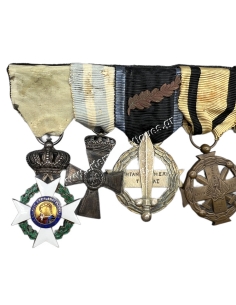 Greek Bar of 8 Medals Balkan Wars and WWI 2