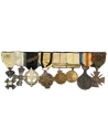 Greek Bar of 8 Medals Balkan Wars and WWI