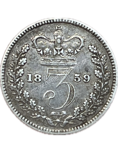 3 Pence 1859 Great Britain