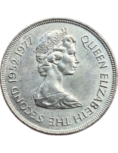 25 Pence 1977 Elizabeth II Ασημένιο Ιωβηλαίο Τζέρσεϊ