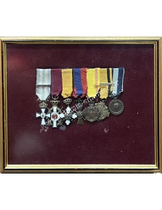 Greek Bar of 7 Medals WWII