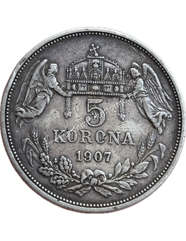 5 Korona 1907 Francis Joseph I Ουγγαρία