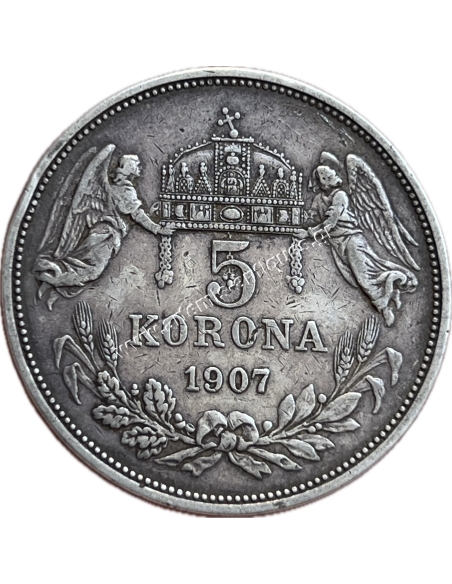 5 Korona 1907 Francis Joseph I Ουγγαρία