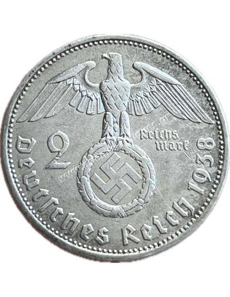 2 Marks 1938 A Paul von Hindenburg Γερμανία