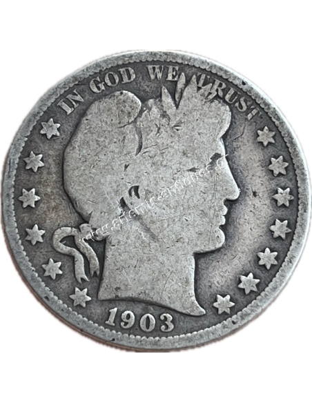1/2 Dollar 1903 O Barber Half Dollar