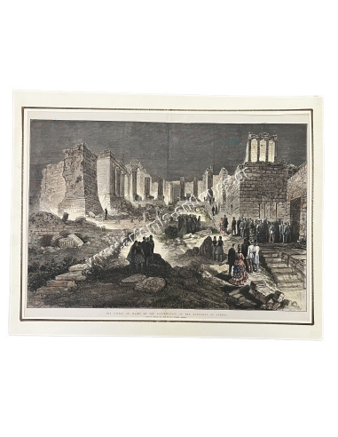 The Prince of Wales at the Illumination of the Acropolis at Athens