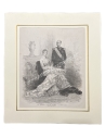 H.M. George I, King of the Hellenes - Queen Olga, Drawing by M. de Haenen