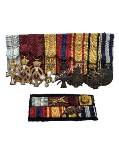Greek Bar of 8 Miniature Medals World War 2