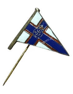Yacht Club of Greece silver Lapel Pin with enamels