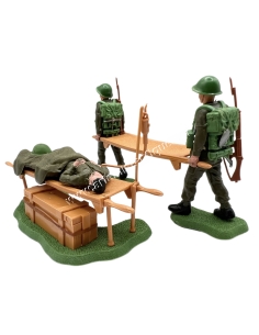 Britains Swoppet Infantry in Action Stretcher Party 2