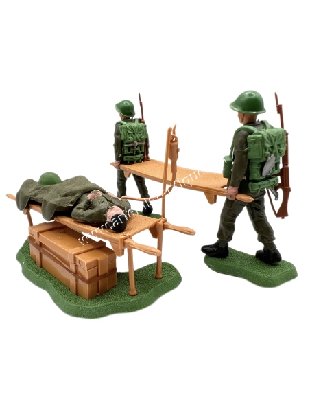 Britains Swoppet Infantry in Action Stretcher Party
