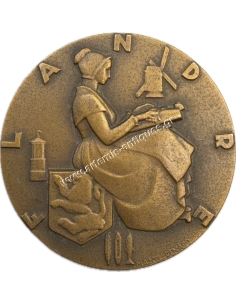 Compagnie Generale Transatlantique "Flandre" 1952 Μετάλλιο Γαλλία