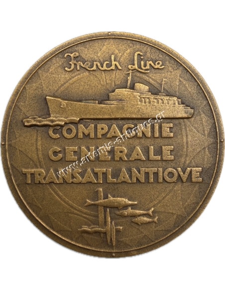 Compagnie Generale Transatlantique "Flandre" 1952 Μετάλλιο Γαλλία