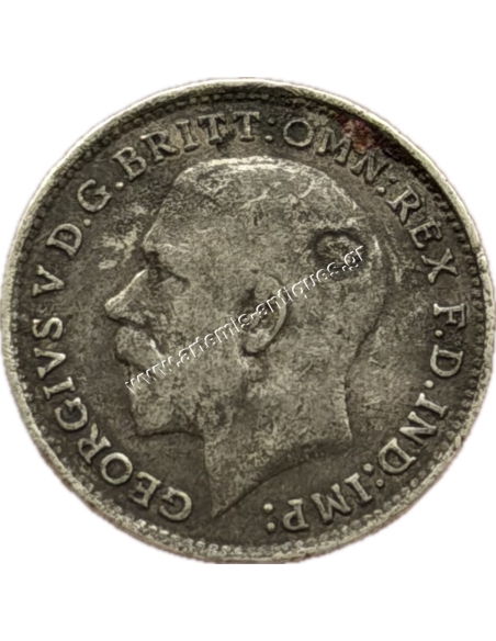 3 Pence 1916  George V Ηνωμένο Βασίλειο Mint Error