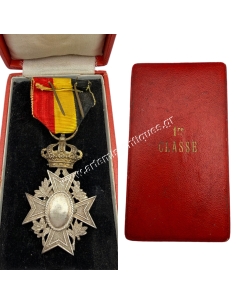 Belgian Order of Mutuality Civil Service Medal in box 2