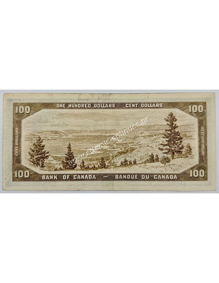 100 Dollars 1954 P-82b Elizabeth II Καναδάς