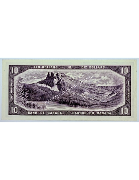 10 Dollars 1954 Elizabeth II Devil's Face Καναδάς XF-AU