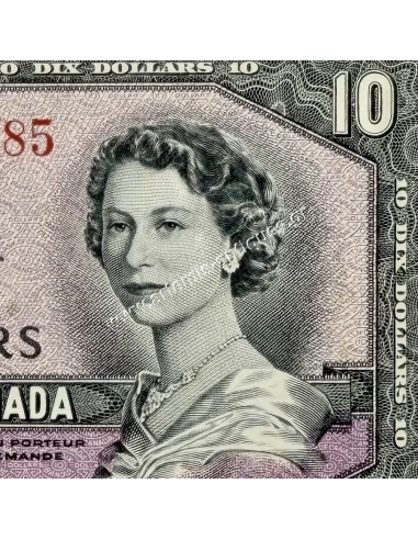 10 Dollars 1954 Elizabeth II Devil's Face Καναδάς XF-AU